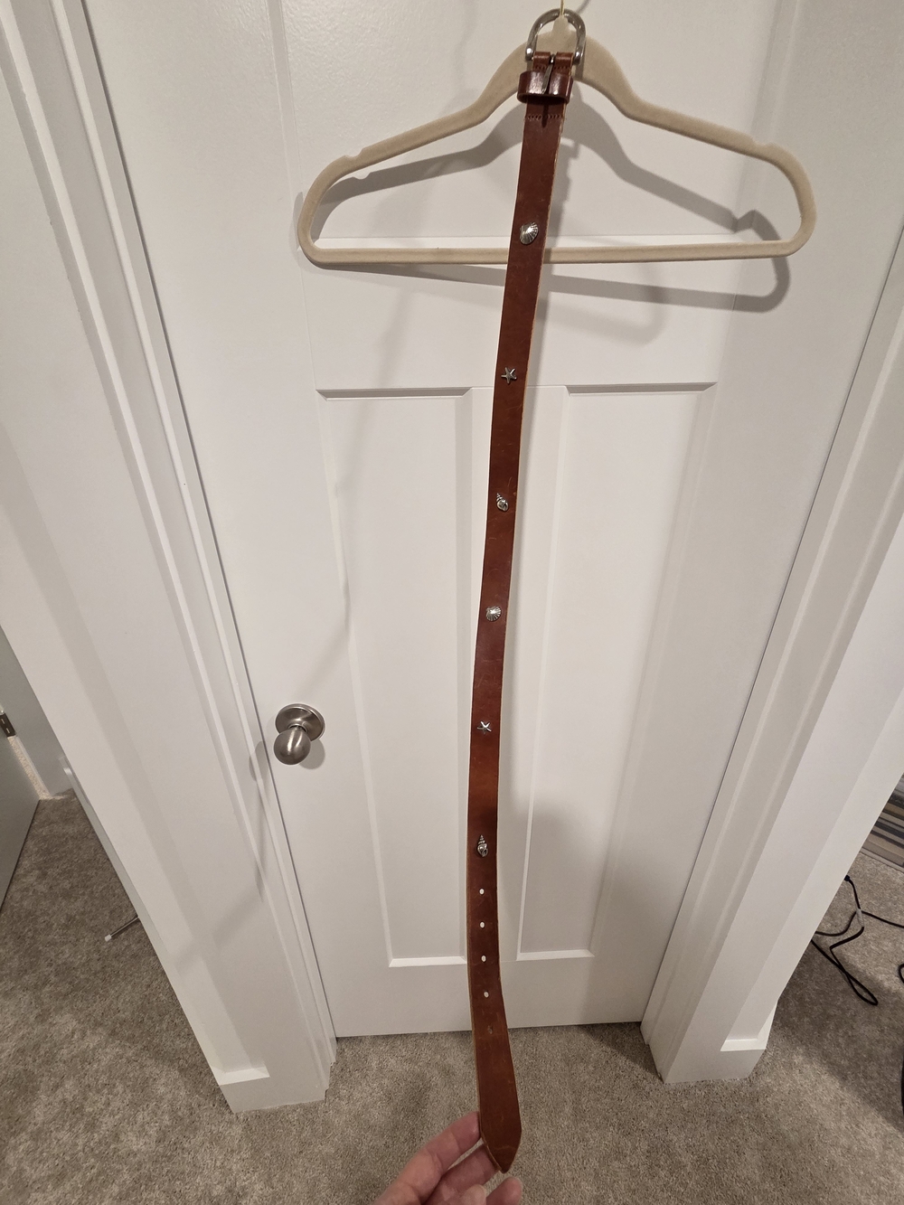 Vintage Talbots Italian Leather Shell Belt
